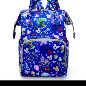 Brand new Disney diaper bag color is blue